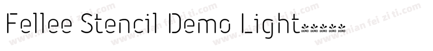 Fellee Stencil Demo Light字体转换
